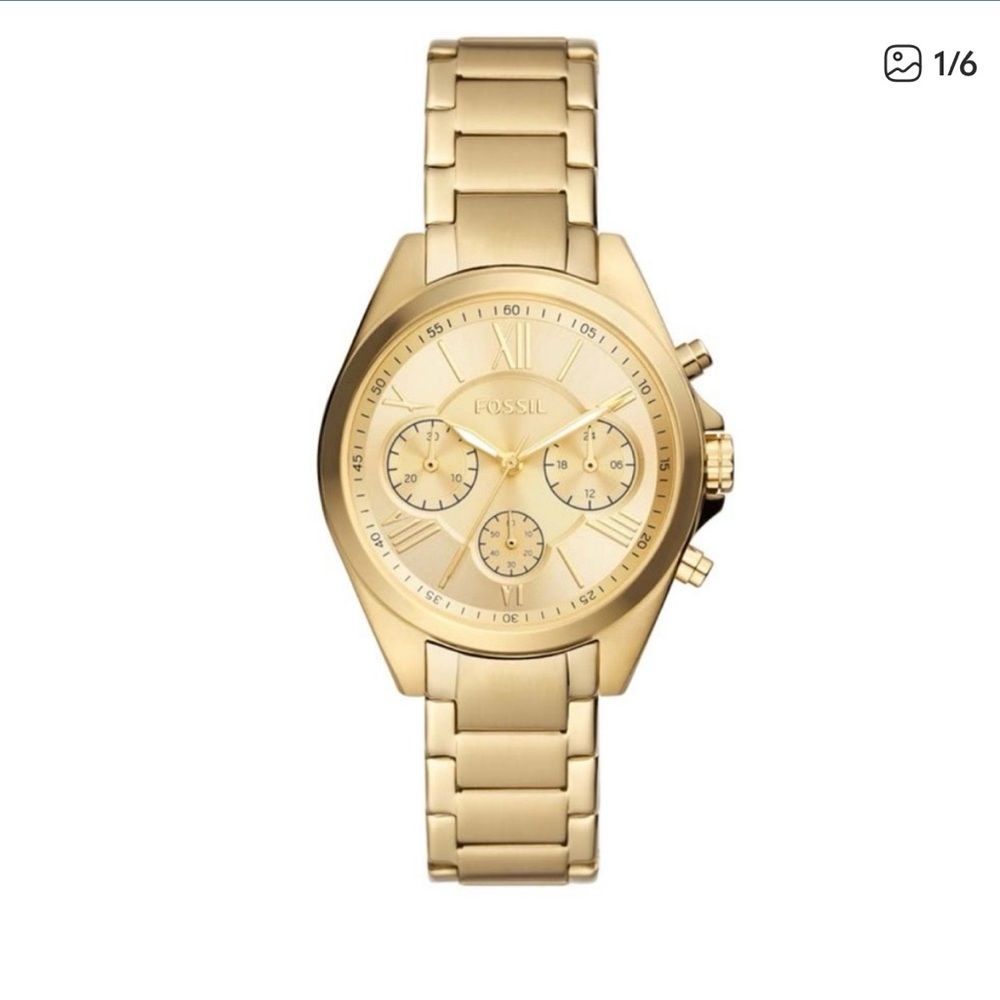 Fossil Gold-Tone Chronograph Watch